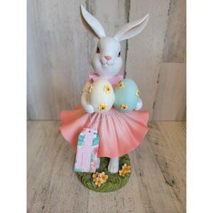 Sring gatherings Bunny tutu dress Easter egg pair unique home decor figure